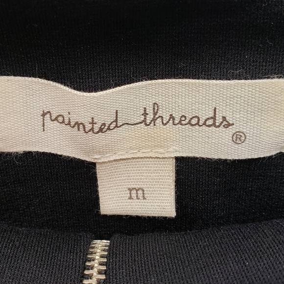 Painted Threads Women's Black Zipper Skirt Medium Pocket GUC - Picture 4 of 4